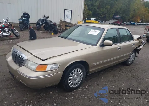 2000 Mercury Grand Marquis Gs z USA, uszkodzony, nr VIN 2MEFM74W5YX717222
